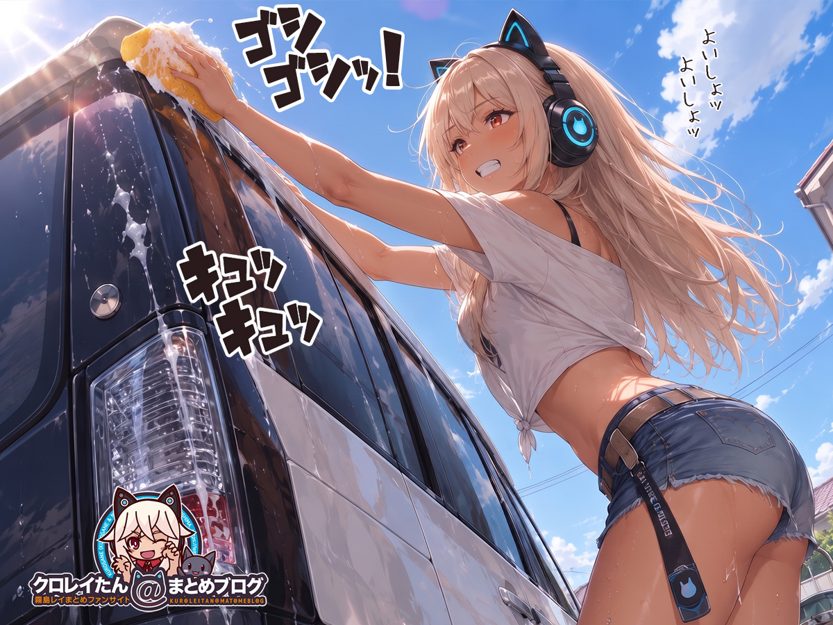 背の高い車の洗車は大変!